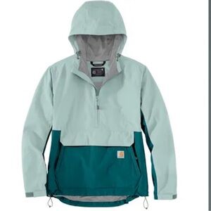 NWT Carhartt Rain Defender Loose Fit Lightweight Packable Anorak Jacket Womens S